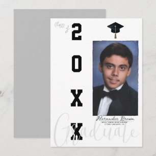 Anúncio de Foto de Formatura Preto e Cinza Neutro