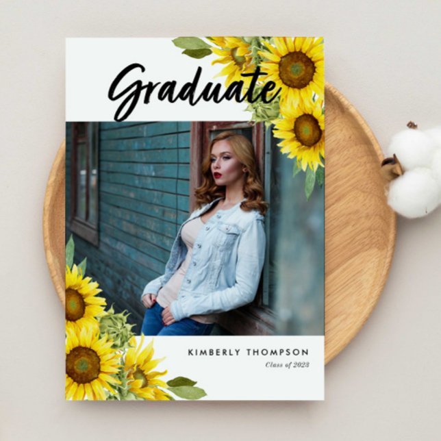 Anúncio de Foto de Formatura Roteiro Girassol (Criador carregado)
