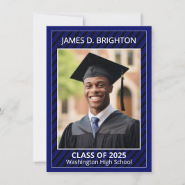 Anúncio de Foto de Graduação Azul