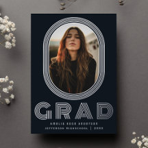 Anúncio de Foto de Graduação de Na moda Azul