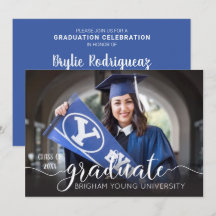 Anúncio de Foto de Graduação de Script Elegante