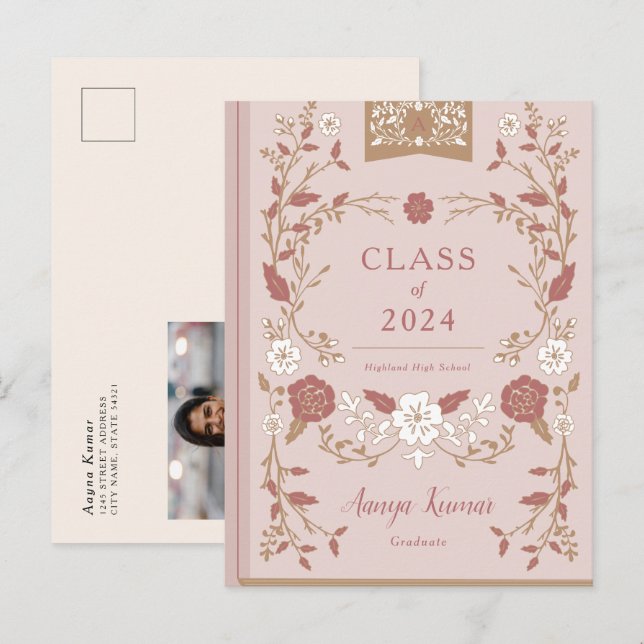 Anúncio de Foto de Graduação do Livro da Bibliotec (Frente/Verso)