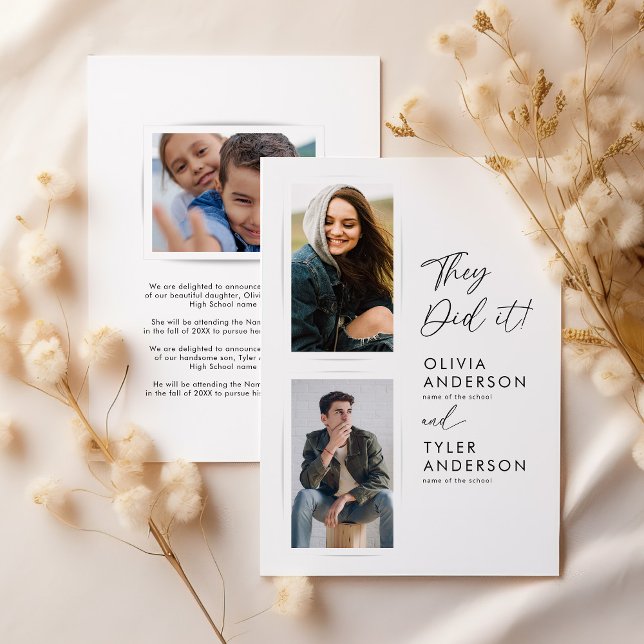 Anúncio de Foto de Graduação Dupla (Criador carregado)