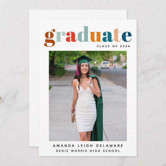 Anúncio de Foto de Graduação Retro 2024 (Frente/Verso)