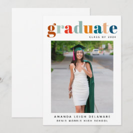 Anúncio de Foto de Graduação Retro 2024