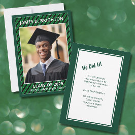 Anúncio de Foto de Graduação Verde