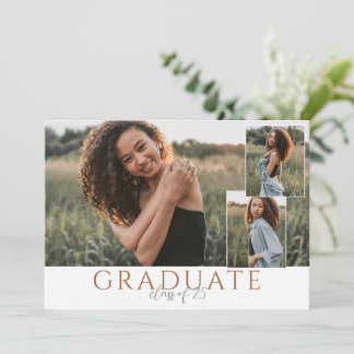 Anúncio de Foto de Graduado(a) com Colagem de Pais