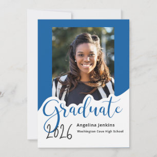 Anúncio de Foto de Graduado Azul Real 2025