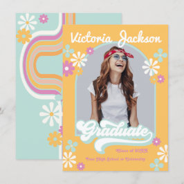 Anúncio de Foto de Graduado Hippie Retrô