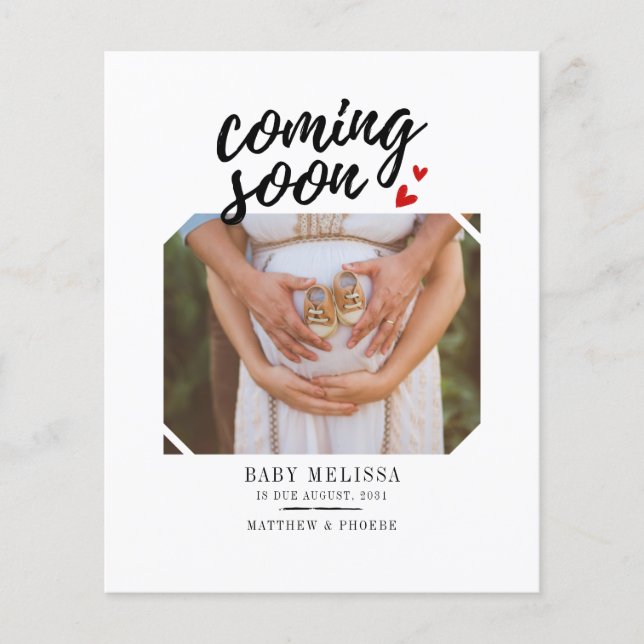 Anúncio de Foto de Gravidez com Orçamento Disponív (Frente)