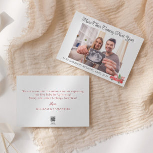 Anúncio de Foto de Gravidez de Feriado Fresco