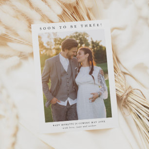 Anúncio de foto de gravidez simples