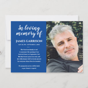 Anúncio De Foto De Memória De Cor Azul