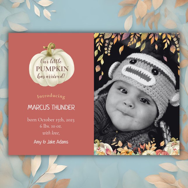 Anúncio de Foto de Nascimento do Bebê de Queda (Criador carregado)