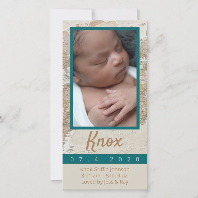 Anúncio de Foto do Bebê da Aventura (Frente)