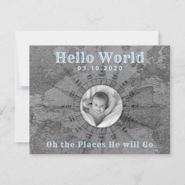 Anúncio de Foto do Bebê da Aventura (Frente)