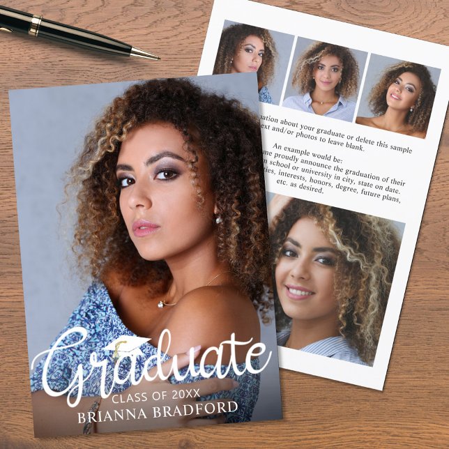 Anúncio de Foto do Formando 5 de Script Moderno (Criador carregado)