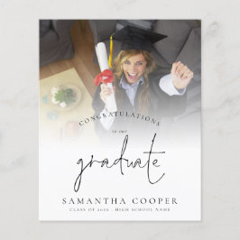 Anúncio de Foto do Formando de Parabéns Orçamentár