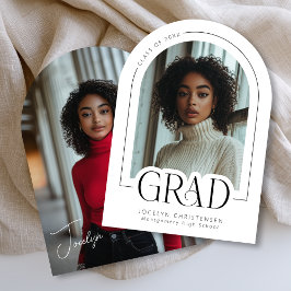 Anúncio de Foto do Formando Mínimo Preto Branco