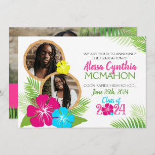 Anúncio de Foto do Havaí Luau Graduação 3