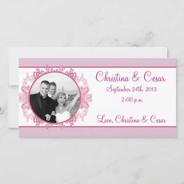 Anúncio de foto do Noivado 4x8, cor-de-rosa/queixo (Frente)