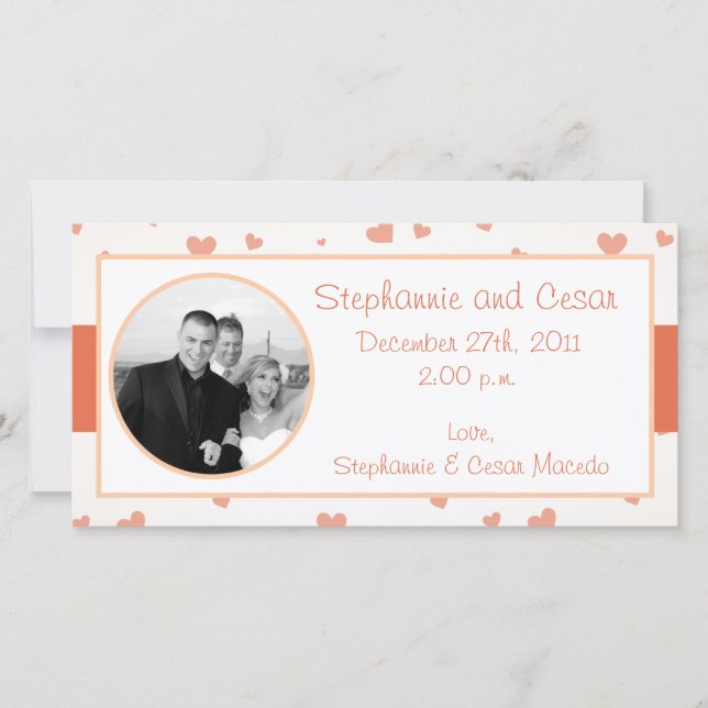 Anúncio de foto do Noivado 4x8 Penguin Love/Hea (Frente)