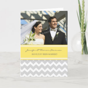 Anúncio de foto do Recem casados Lemon Chevron da 