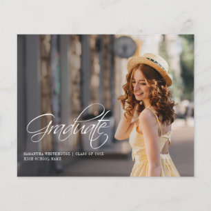 Anúncio de Foto Elegante de Graduação 2025