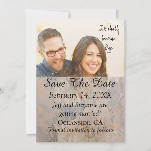 Anúncio de Foto Filtrada Save The Date (Frente)