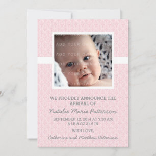 Anúncio de Foto Foto de Frame Rosa Damask