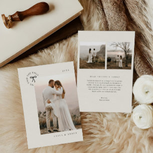 Anúncio De Foto Mínimo De Elopemento De Knot Tied