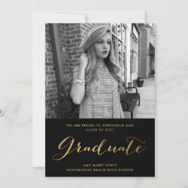 Anúncio de Foto para Graduação de Meninas Moderno 