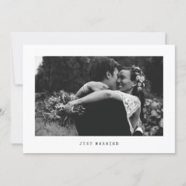 Anúncio de Foto Simples de Casamento de recem casa