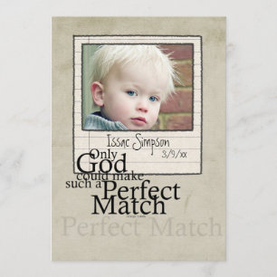 anúncio de fotografia de adoção