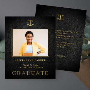 Anúncio de fotos da graduação da escola de Direito