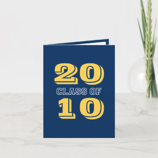 Anúncio de fotos da turma azul de graduação de 201