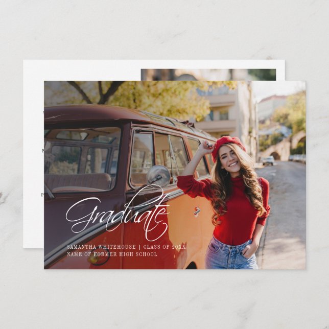 Anúncio de fotos de Formando Graduação 2025 (Frente/Verso)