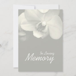 Anúncio de Funeral Orquídea 9 Em Memória Carinhosa