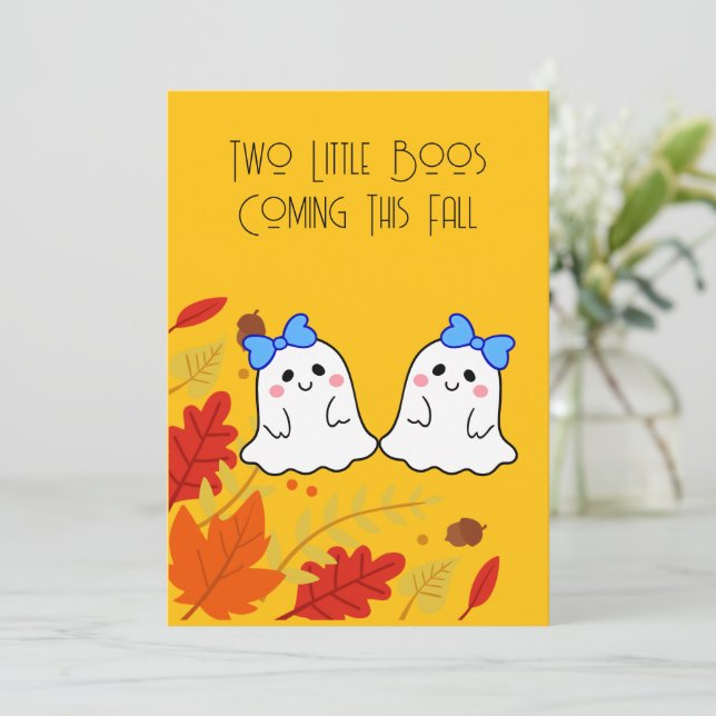 Anúncio de Gêmeos Gravidez Twin Boos (Em pé/Frente)