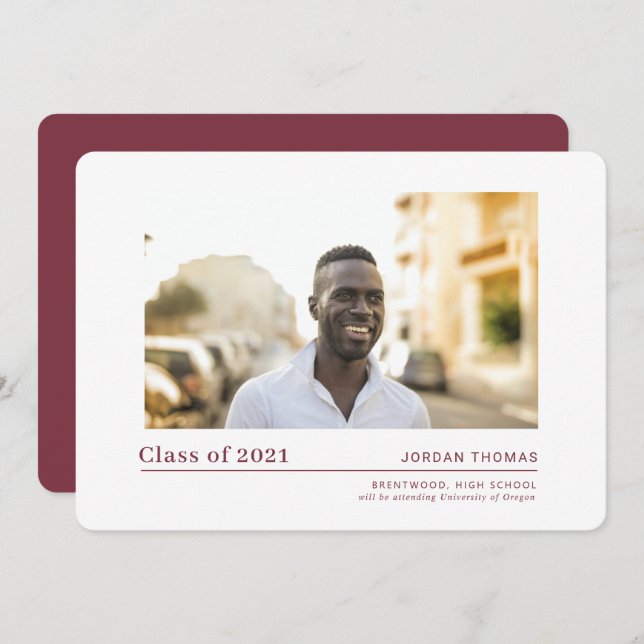 Anúncio de gradação simples de Segundo grau (Frente/Verso)