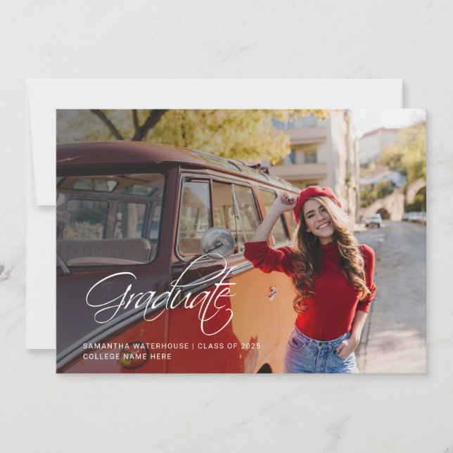 Anúncio de Graduação 2025 Fotos Modernas (Frente)