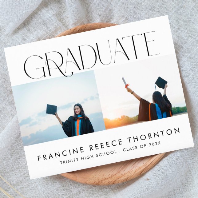 Anúncio de Graduação Barata de Foto do segundo gra (Criador carregado)