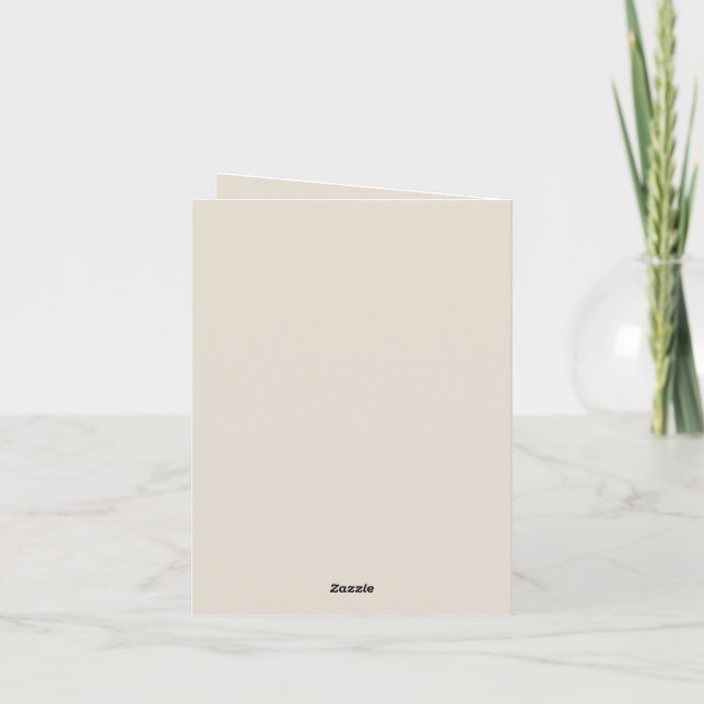Anúncio de Graduação Branco e Marrom Minimalista M (Verso)