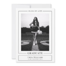 Anúncio de Graduação Branco Elegante