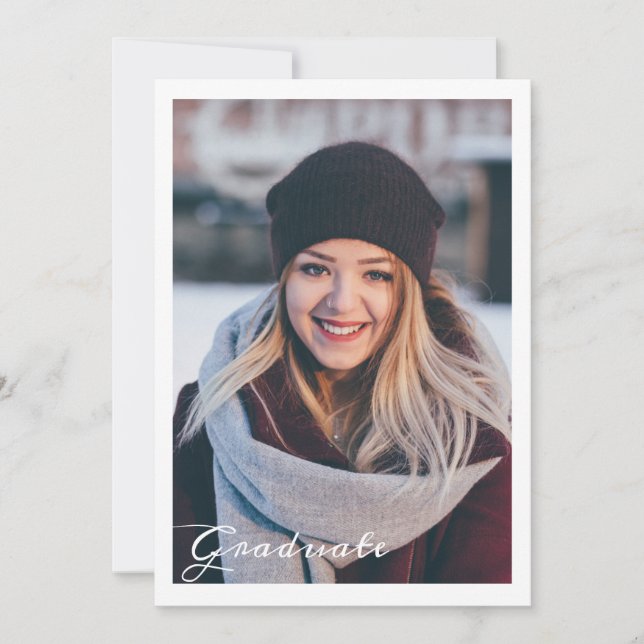 Anúncio de graduação/Cartão de Convite (Frente)