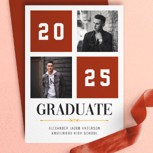 Anúncio de Graduação Colagem de Fotos Moderna Terr
