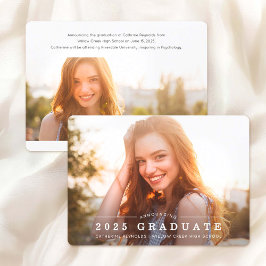 Anúncio de Graduação com 2 Fotos Simple Moderno