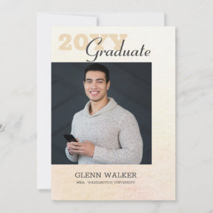Anúncio de graduação com foto