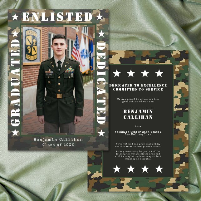Anúncio de Graduação com Foto Camuflada de Alistam (Criador carregado)