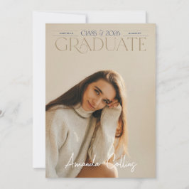 Anúncio de Graduação com Foto de Cabeçalho Clássic